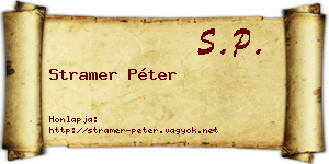 Stramer Péter névjegykártya